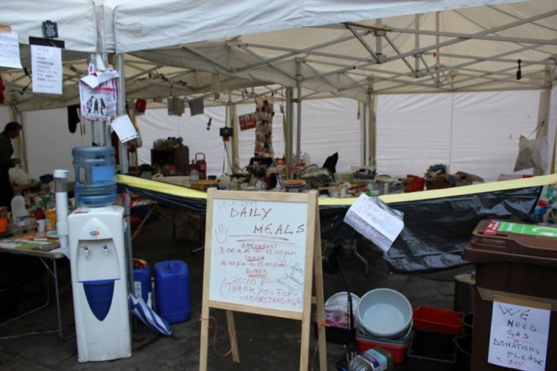 A gallery of photographs taken by Andrew Hill Early November 2011 outside St Paul's and at Finsbury Circus