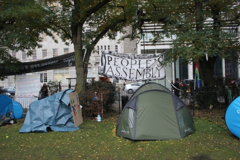 A gallery of photographs taken by Andrew Hill Early November 2011 outside St Paul's and at Finsbury Circus